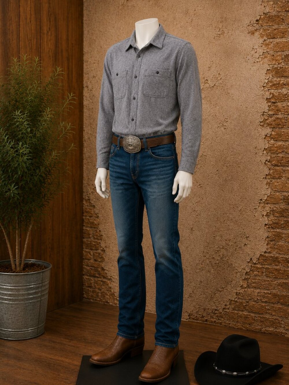 Sonoma Gray Long Sleeve Button-Front Shirt | Size Small | 100% Cotton | NWW